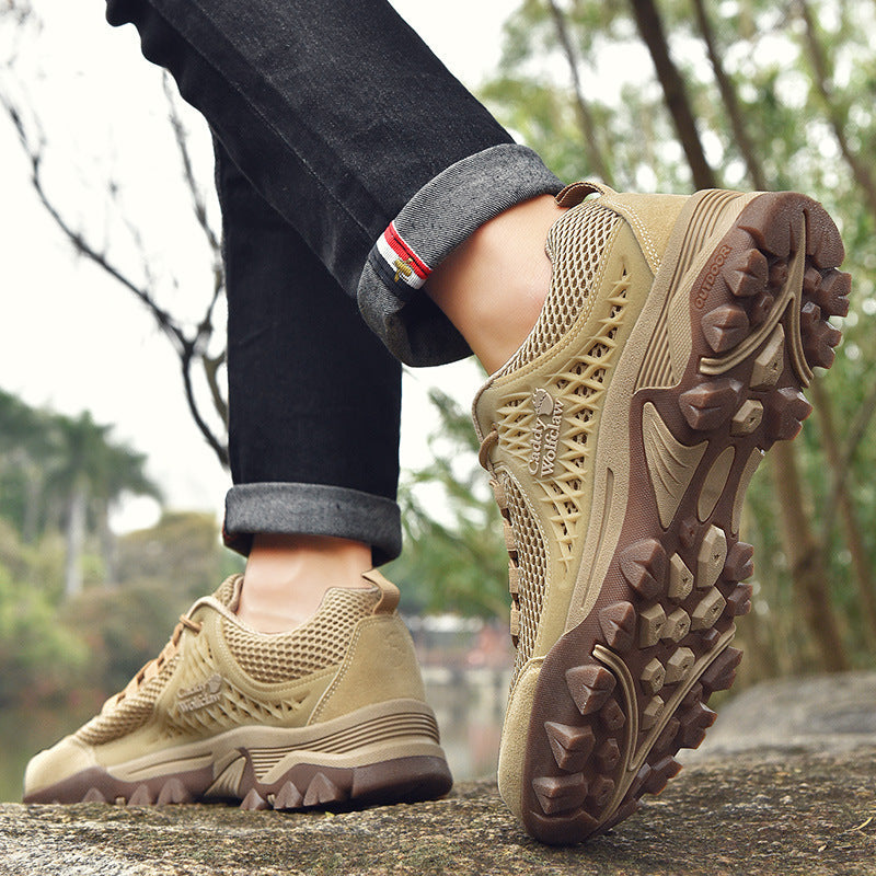Damen Outdoor-Sneaker mit atmungsaktiver Mesh-Oberfläche und rutschfester Sohle