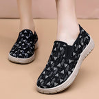 Damen Bequeme Slip-On Schuhe mit farbenfrohem Muster