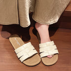 Damen Mode-Sandalen mit glänzendem Riemen-Design EB