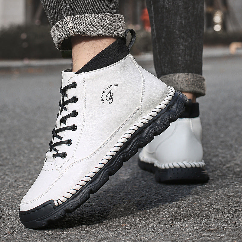 Damen Sportliche Lederstiefeletten R&B