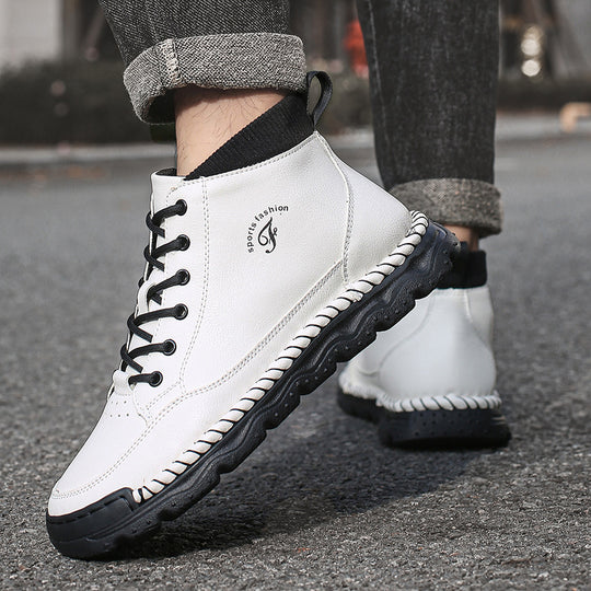 Damen Sportliche Lederstiefeletten R&B