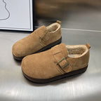 Damen Komfortable Clogs aus weichem Wildleder mit kuscheligem Innenfutter R&B