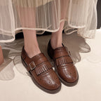 Damen Mokassins mit modischem Fransen-Design und bequemer Sohle EB