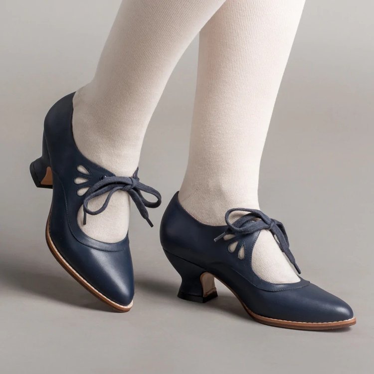 Damen Elegante Schnürpumps mit modischer Spitzenverzierung R&B