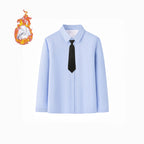 Damen Elegantes Langarmhemd mit weicher Innenseite R&B