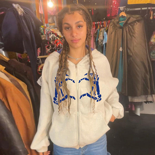 Damen Kapuzenpullover mit einzigartigem Grafikdruck R&B