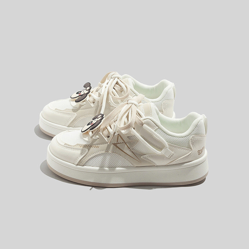 Damen Sneakers mit verspieltem Tiermotiv und innovativer Schnürung