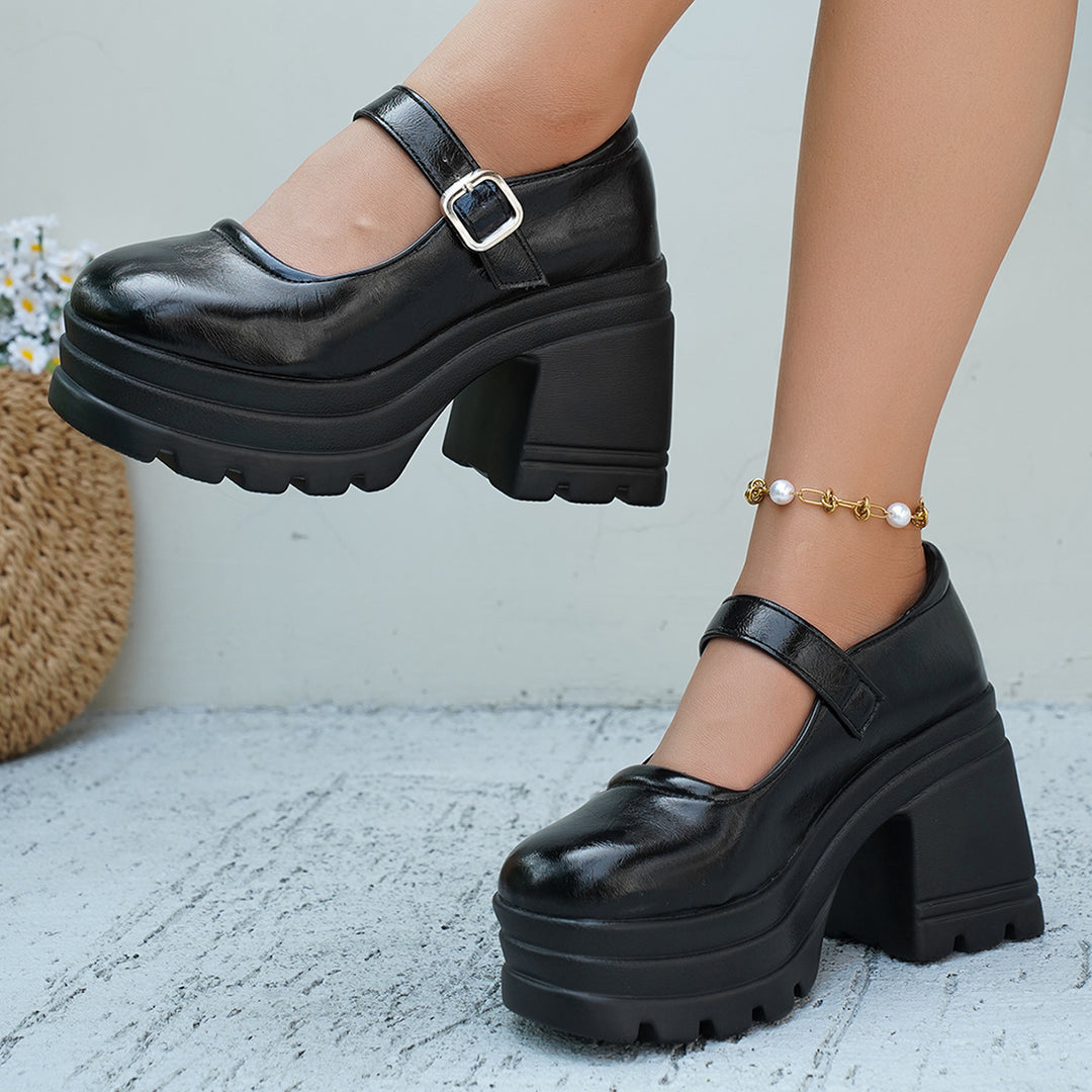 Damen Komfortable Plateaustiefel R&B