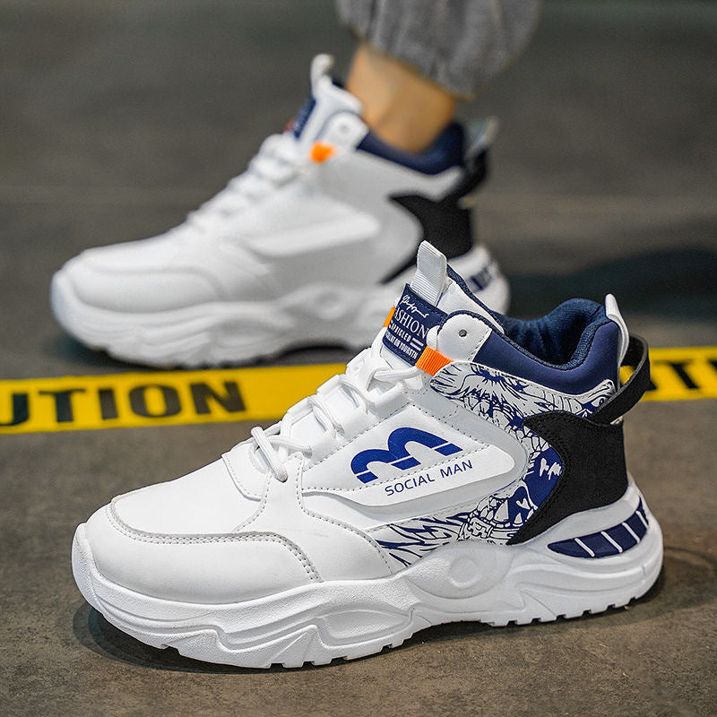 Damen Hohe Sneakers mit modernen grafischen Akzenten und stabiler Sohle