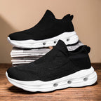 Damen Sportliche Strick-Sneaker mit atmungsaktiver Obermaterialstruktur
