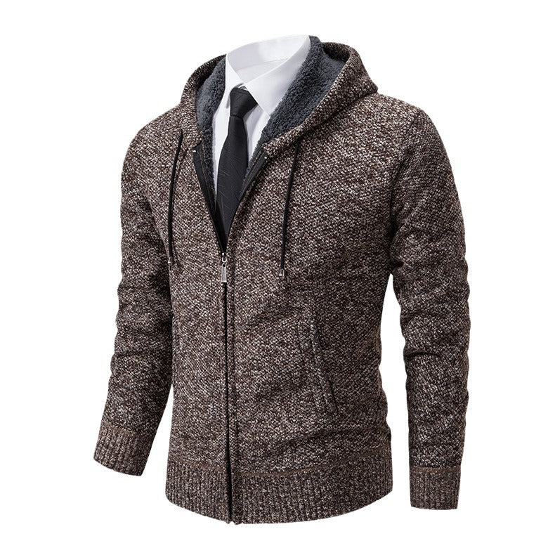 Herren Strickjacke mit modernem Schnitt und praktischem Reißverschluss R&B