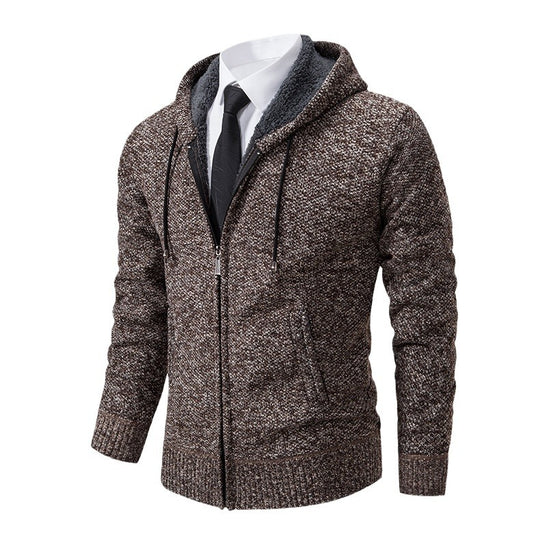 Herren Strickjacke mit modernem Schnitt und praktischem Reißverschluss R&B