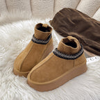 Damen modische Ankle Boots mit elastischem Kragen und rutschfester Sohle R&B