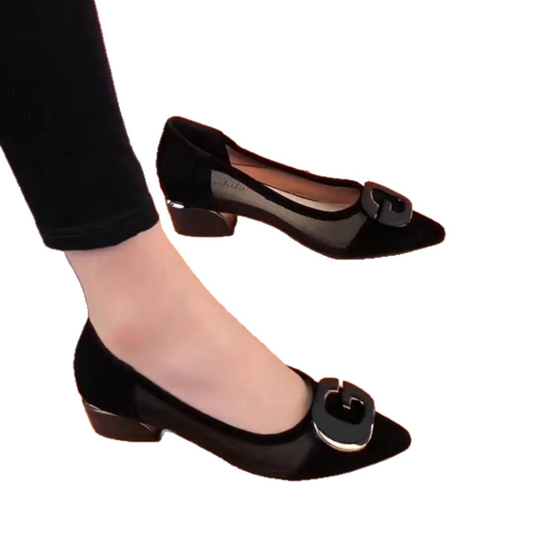 Damen elegante Pumps mit verführerischem Design und stabiler Blockabsatz R&B