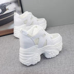 Damen Chunky Sneakers mit atmungsaktiver Mesh-Oberfläche und dämpfender Sohle