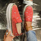 Damen Slip-On Sneakers mit funkelnden Applikationen und rutschfester Sohle R&B