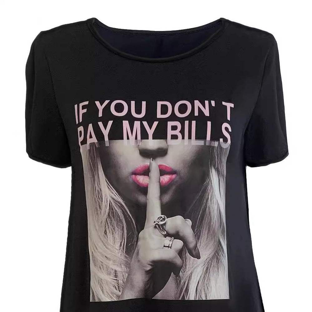Damen Komfortables Baumwoll-Maxi-Kleid mit grafischem Druck R&B