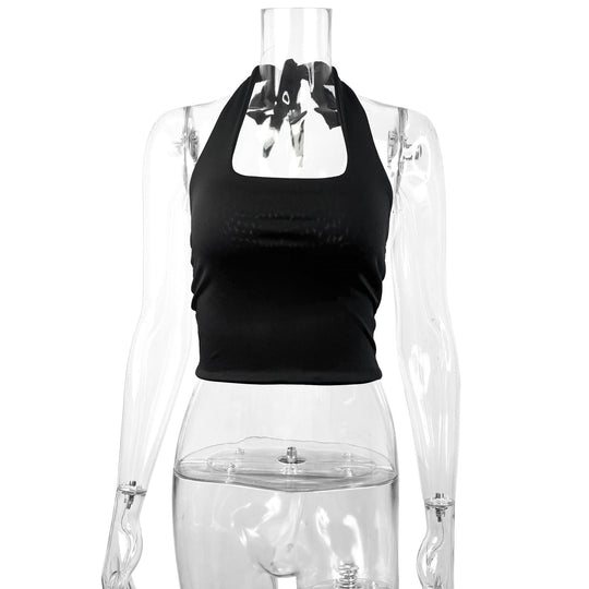 Damen Hochgeschlossenes Tanktop mit Quadrat-Ausschnitt R&B