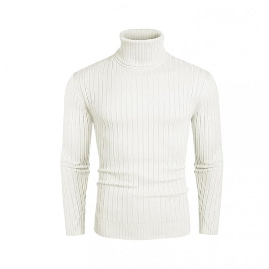 Herren Hochwertiger Rollkragenpullover mit feiner Rippenstruktur R&B