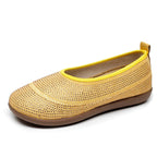 Damen bequeme Slip-On Schuhe mit atmungsaktivem Gewe