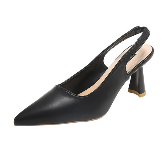 Damen Slingback-Pumps mit elegantem, geschwungenem Absatz und schmaler Zehenpartie R&B