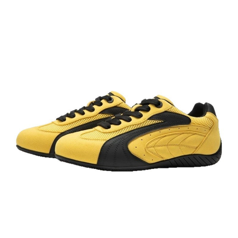 Damen Sportliche Freizeitsneaker mit atmungsaktiven Mesh-Einsätzen und robustem Wildlederoberteil R&B