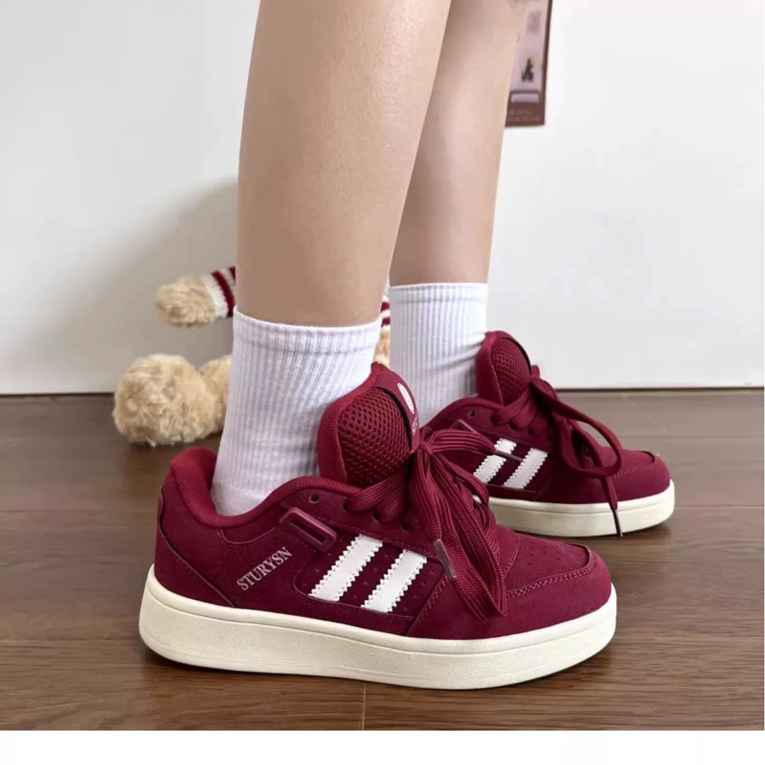 Damen Sportliche High-Top Sneakers mit atmungsaktiver Mesh-Oberfläche und verstärktem Knöchelschutz R&B