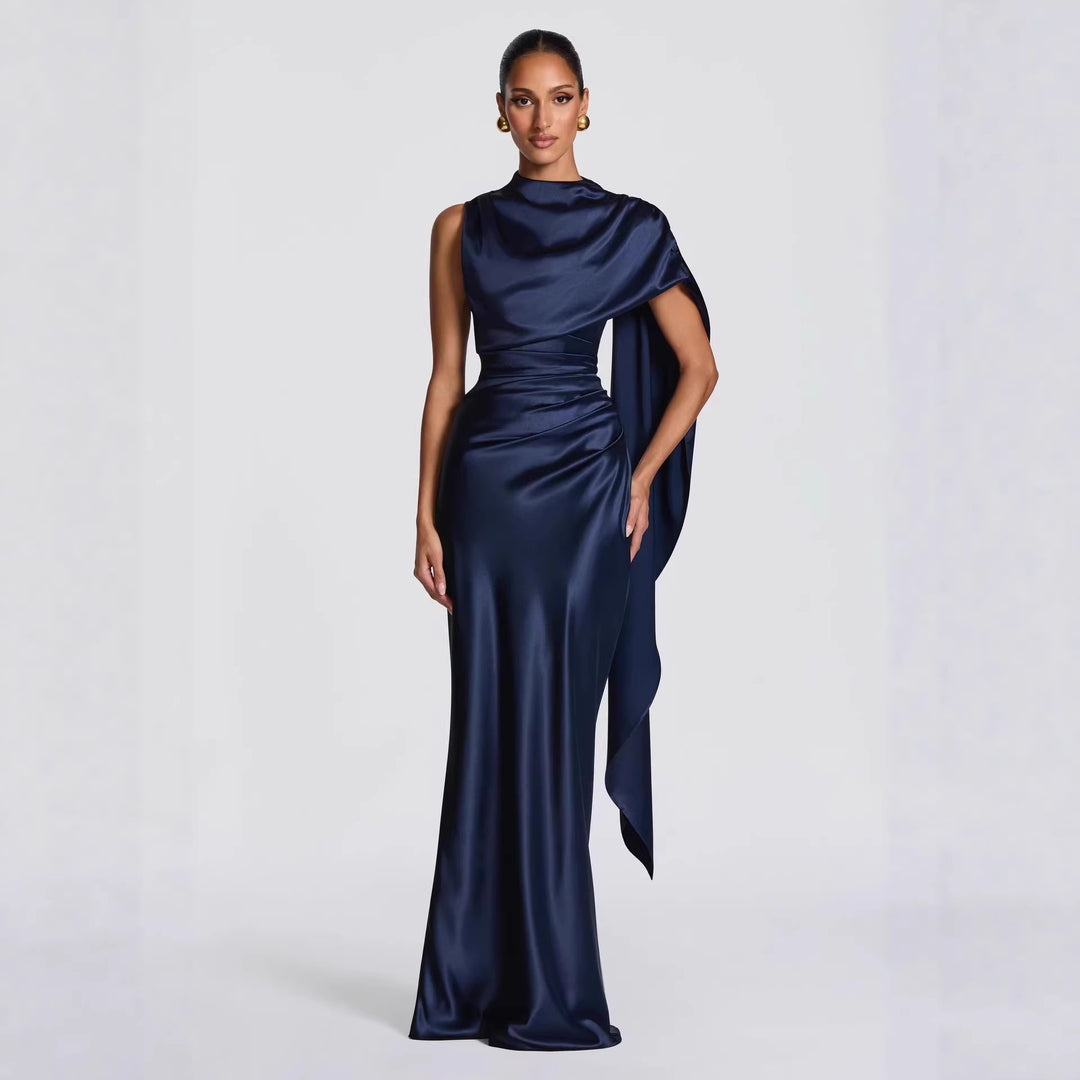 Damen Langarm Abendkleid R&B