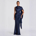 Damen Langarm Abendkleid