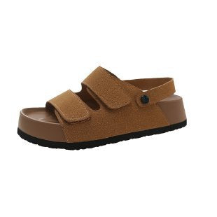 Damen Komfortable Velours-Sandalen R&B