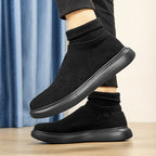 Damen High-Top Stricksneaker mit elastischem Schaft