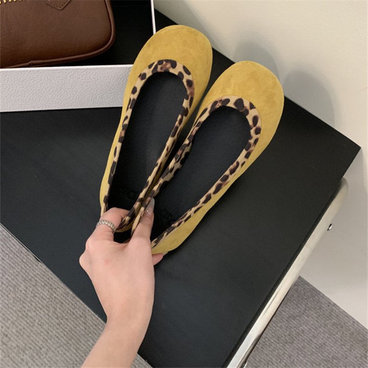 Damen Ballerinas mit Leopardenmuster und komfortablem Innenfutter R&B