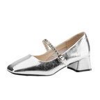 Damen Elegante und bequeme Pumps mit blockabsatz R&B