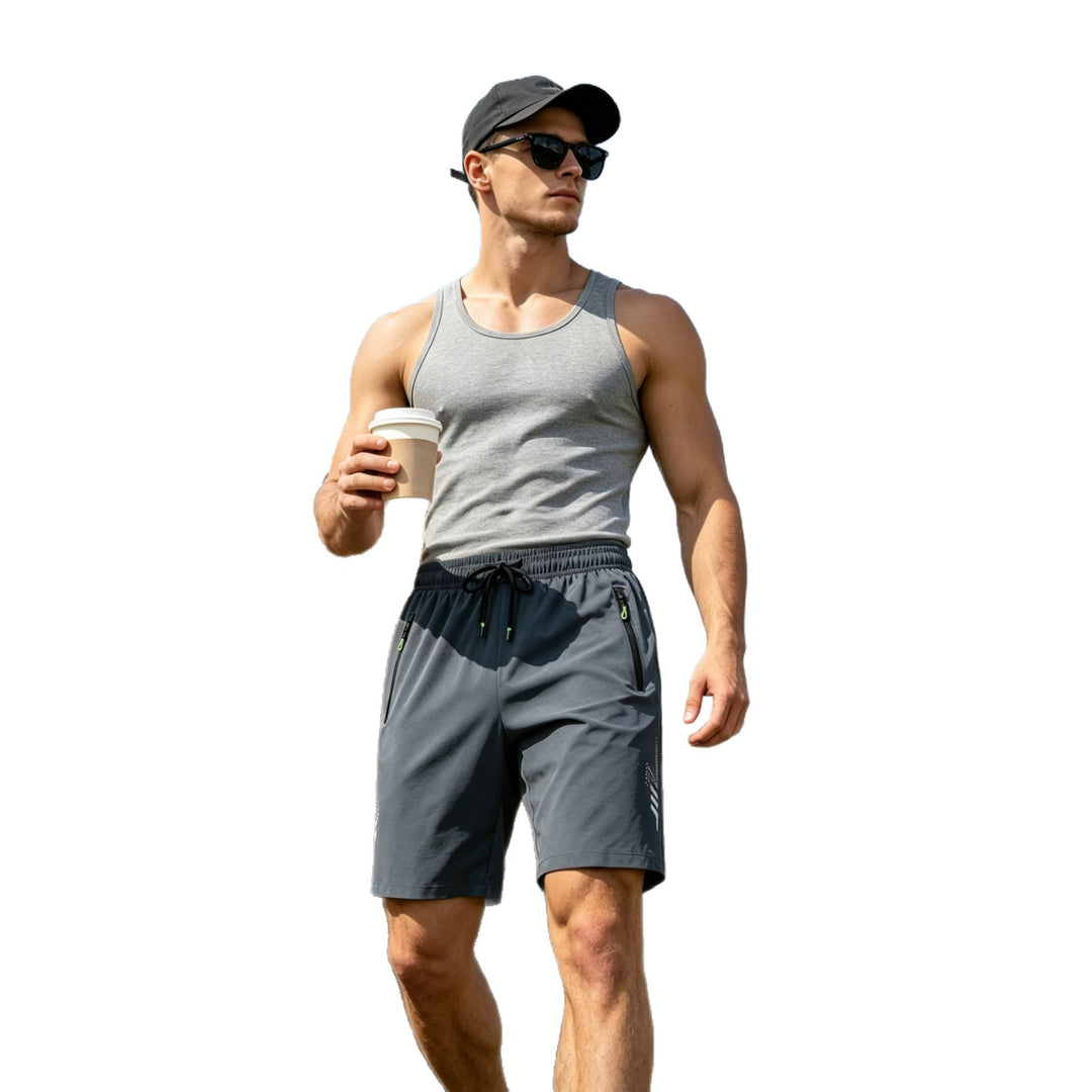 Herren nan sportliches Funktions-Tanktop aus atmungsaktivem Baumwollmix mit Stretch R&B