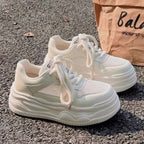Damen Trendige Plateau-Sneaker mit atmungsaktivem Obermaterial R&B