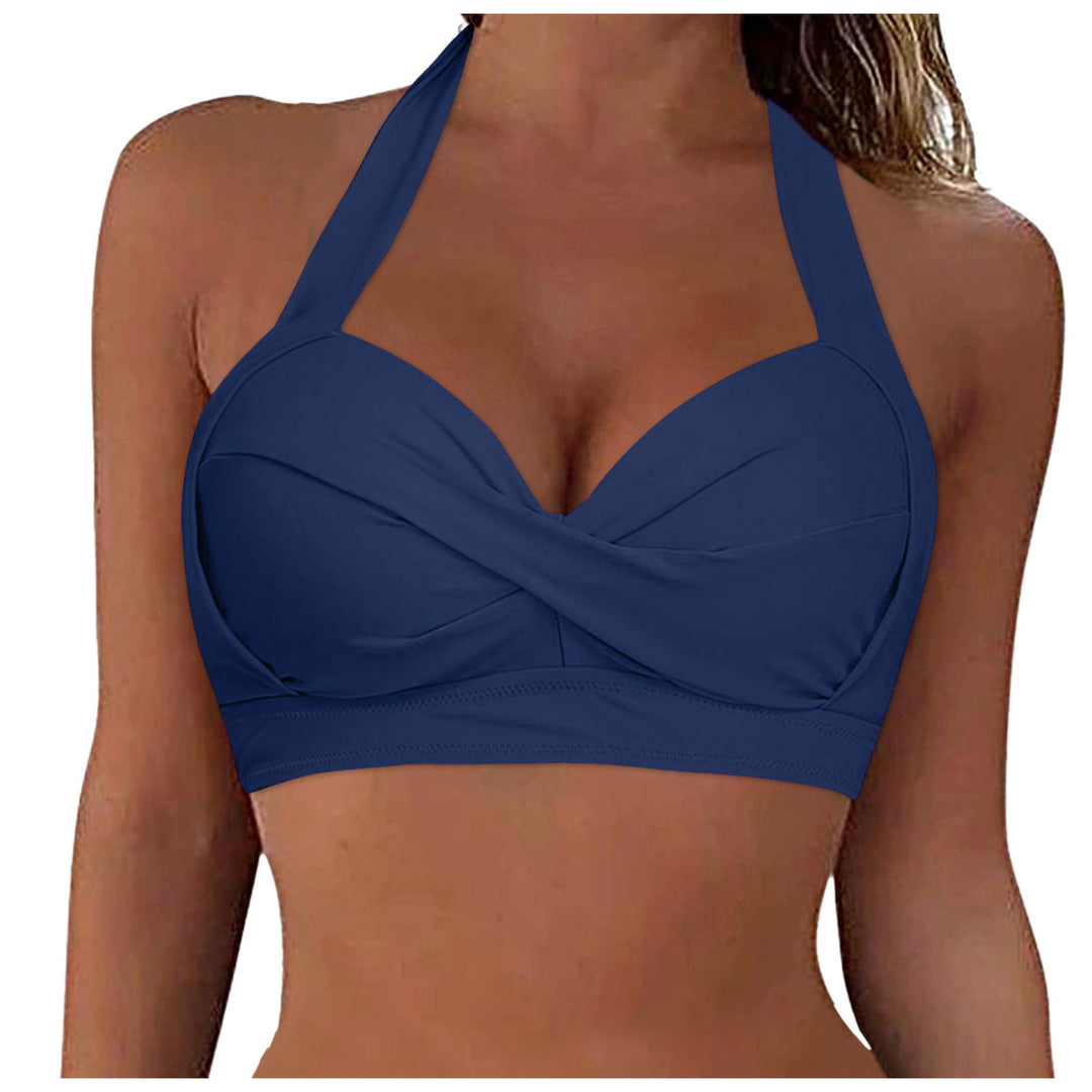 Damen Sportliches Bikinioberteil mit tiefem Ausschnitt und Halter-Design R&B
