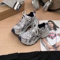 Damen Sportliche Sneakers mit atmungsaktiver Mesh-Oberfläche und robustem Profil R&B