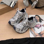 Damen Sportliche Sneakers mit atmungsaktiver Mesh-Oberfläche und robustem Profil R&B