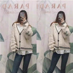 Damen gestrickte Oversize Cardigan R&B