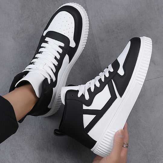 Damen Hochwertige High-Top Sneakers mit trendigem Design und komfortabler Sohle R&B