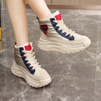 Damen Winterliche High-Top Sneaker mit kuscheligem Innenfutter und robustem Sohlenprofil R&B