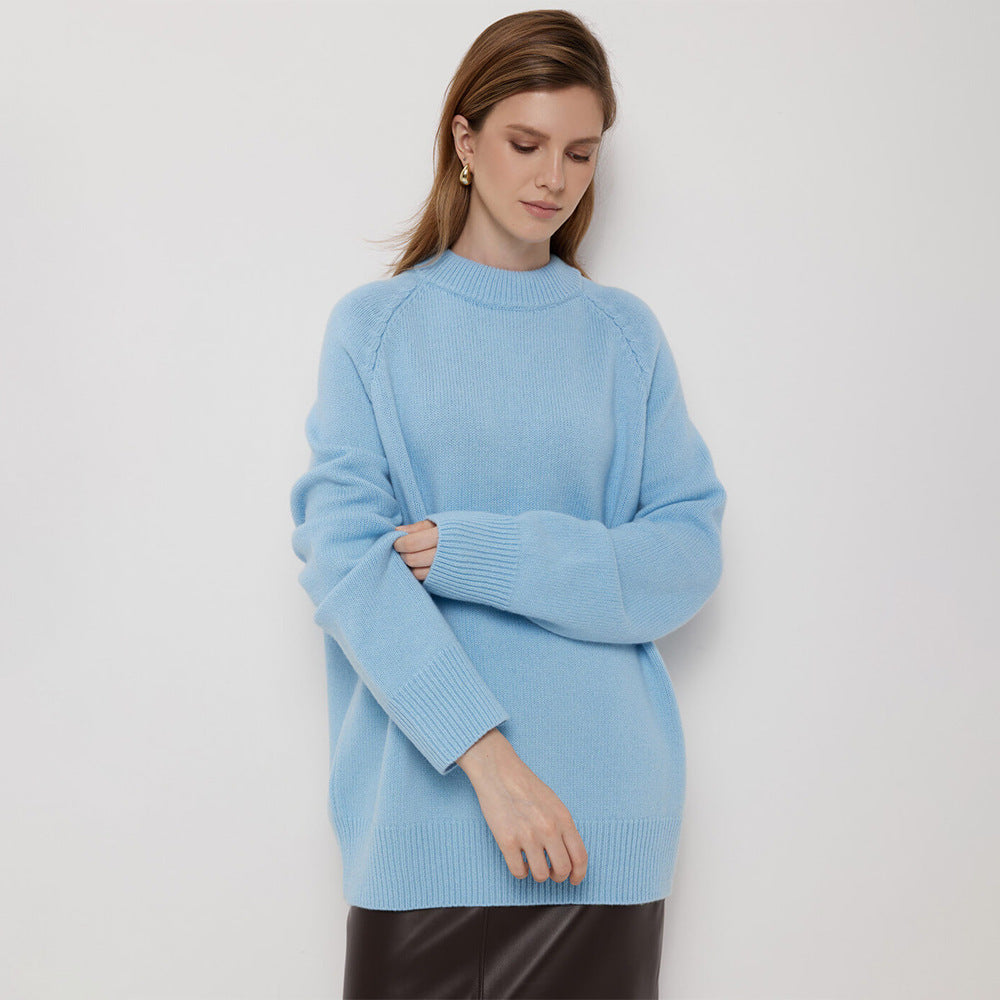 Damen lockerer Feinstrickpullover R&B