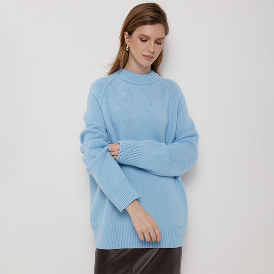 Damen lockerer Feinstrickpullover R&B