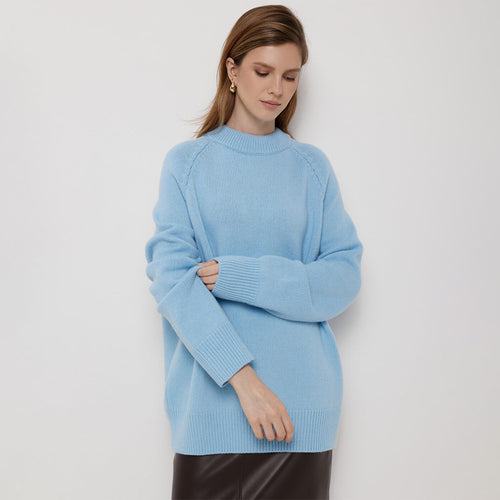 Damen lockerer Feinstrickpullover R&B