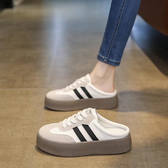 Damen Sneakers im sportlichen Retro-Stil mit atmungsaktiven Einsätzen R&B