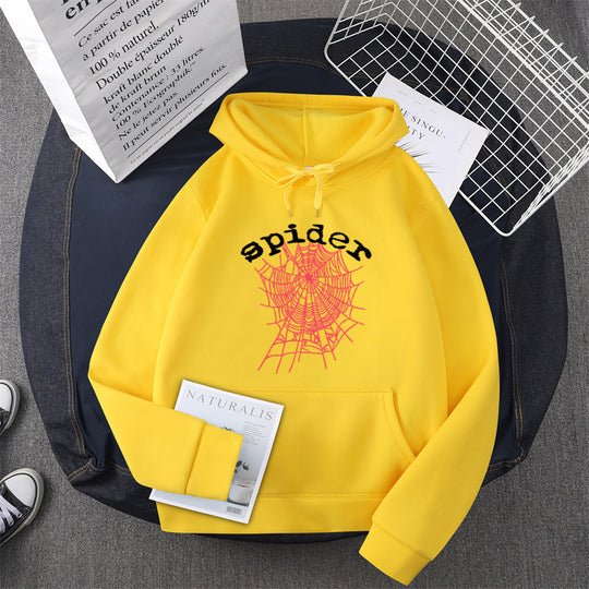 Damen Kapuzensweater mit kreativem Spinnenmotiv R&B
