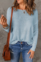 Damen lässiger Strickpullover mit weitem Schnitt und eleganten Details R&B