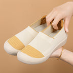 Damen Slip-On Sneakers mit atmungsaktivem Mesh-Obermaterial