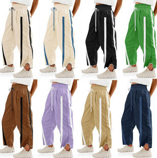 Damen lässige Freizeithose mit Seiteneinsätzen R&B