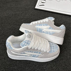 Damen Sneakers mit modischem Textilmuster und komfortabler Dämpfung